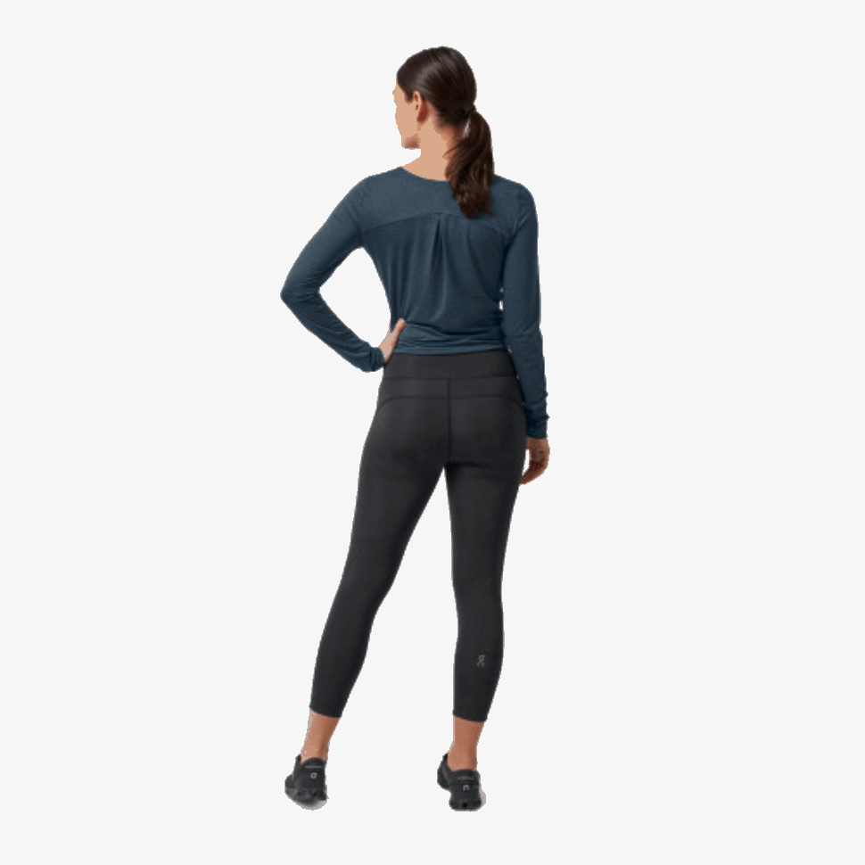 Collant 7/8 Su Running Nero