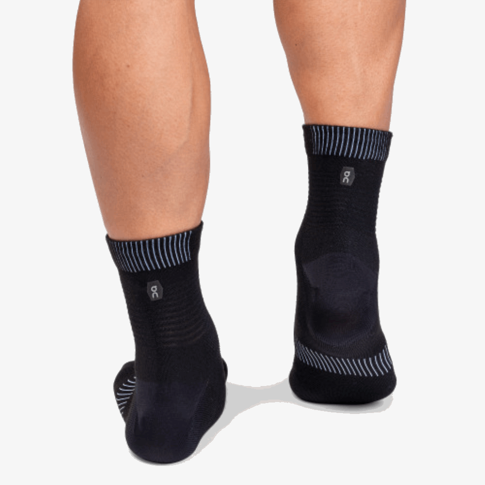 Calzino Ultraleggero Su Running Nero-bianco
