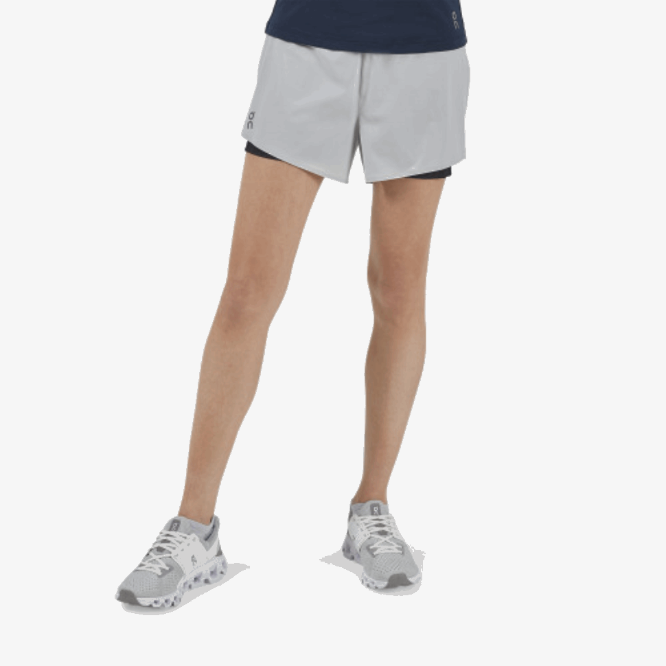 Pantaloncini Da Corsa Su Running Glacier-nero