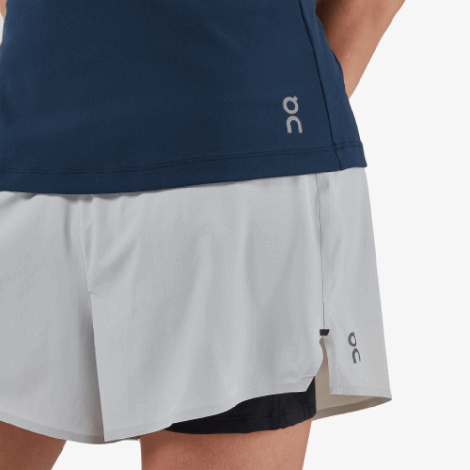 Pantaloncini Da Corsa Su Running Glacier-nero