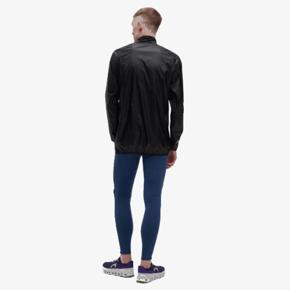 Giacca Zero Su Running Nero