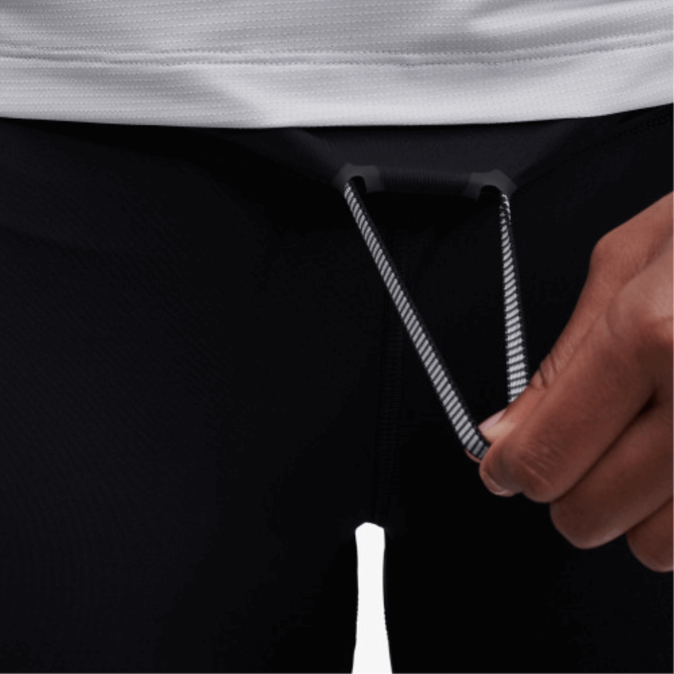 Su Calzamaglia Da Corsa Lungo Nero-crepuscolo