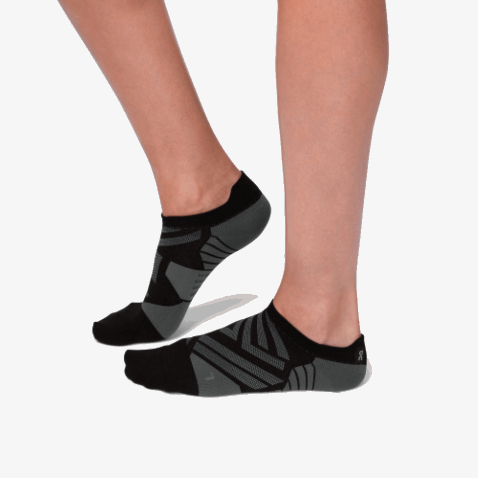 Calzino Basso Su Running Black-shadow