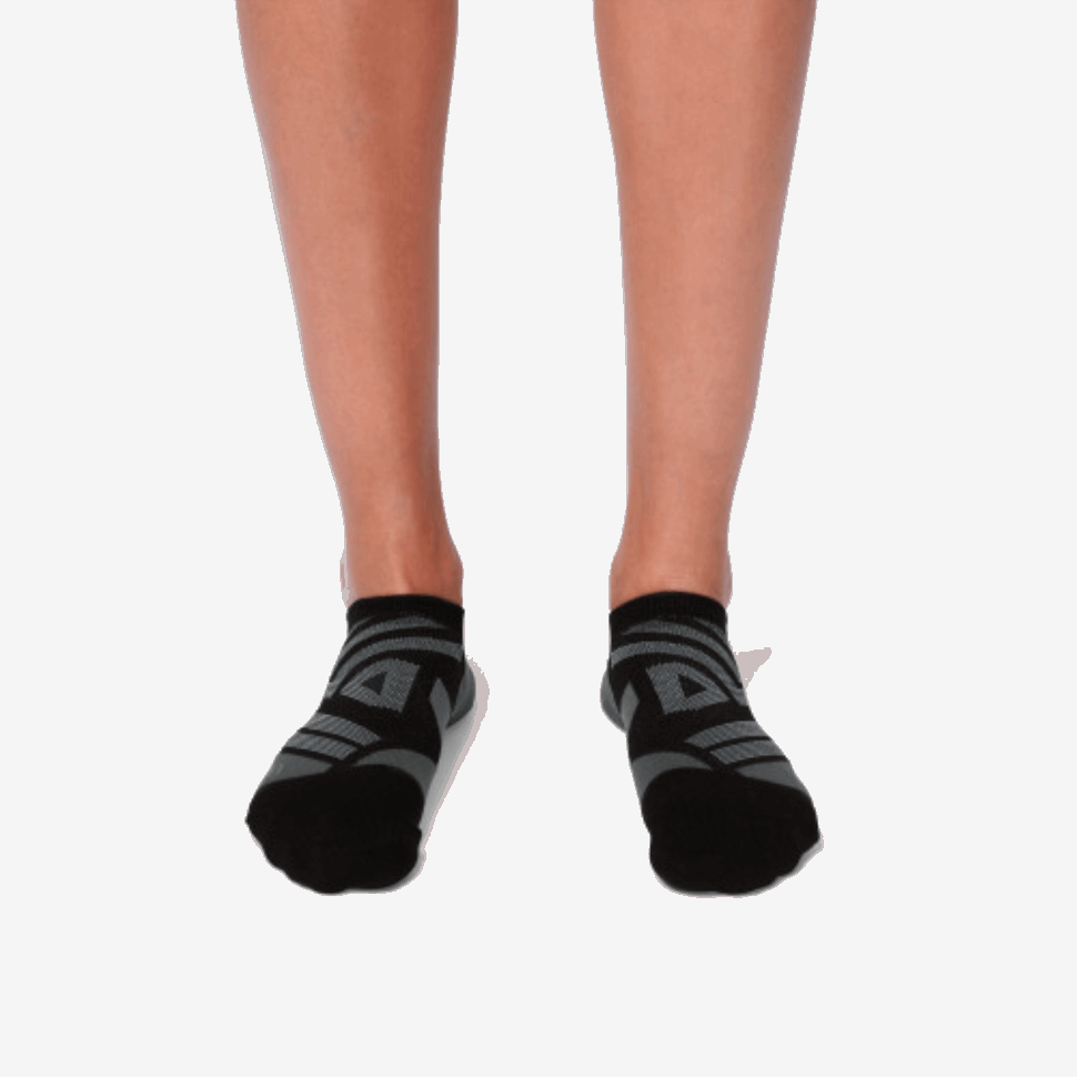 Calzino Basso Su Running Black-shadow