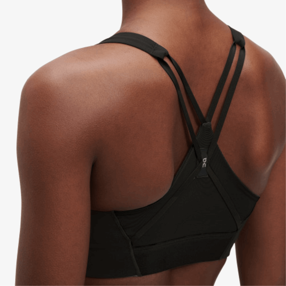 Reggiseno Attivo Nero Su Corsa