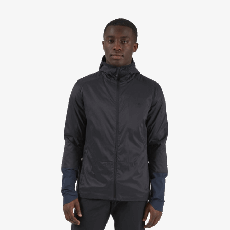 Su Giacca Isolante Da Corsa Nero-navy