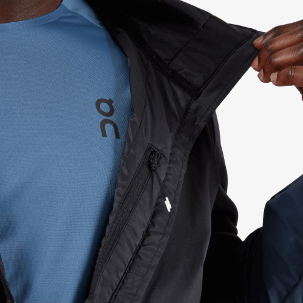 Su Giacca Isolante Da Corsa Nero-navy