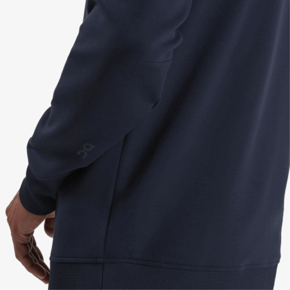 Felpa Con Cappuccio Navy In Esecuzione