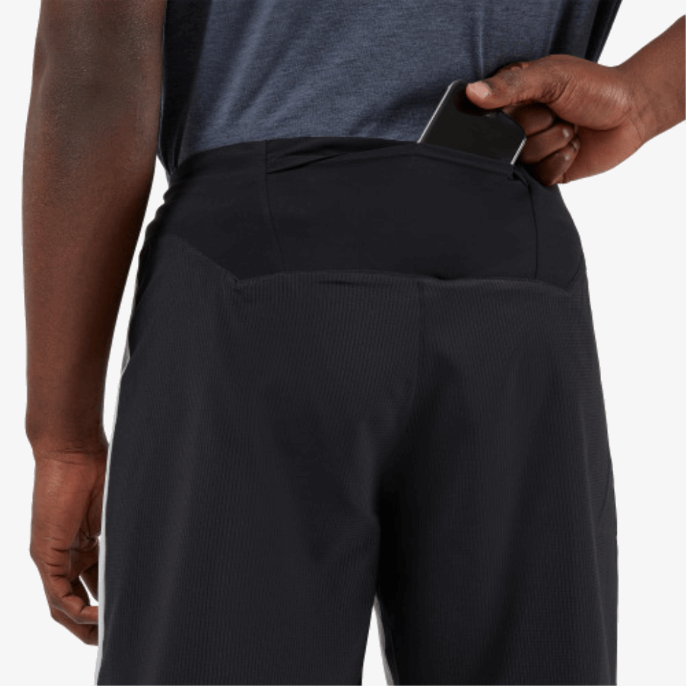 Pantaloncini Leggeri Da Corsa Nero Ghiacciaio