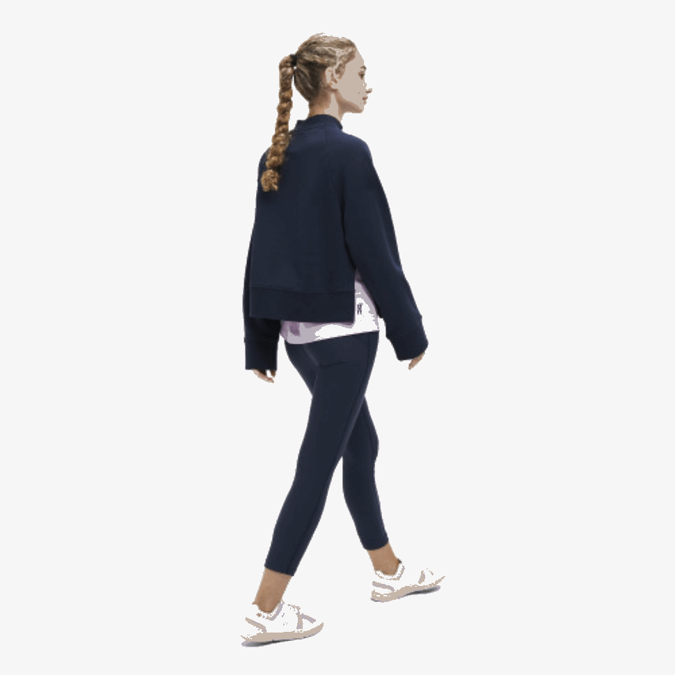 Girocollo Blu Navy In Corsa