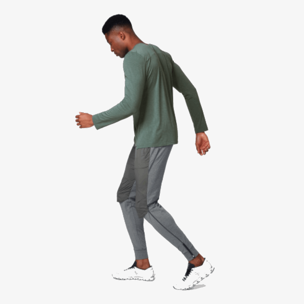 Sull'ombra Dei Pantaloni Da Corsa In Esecuzione
