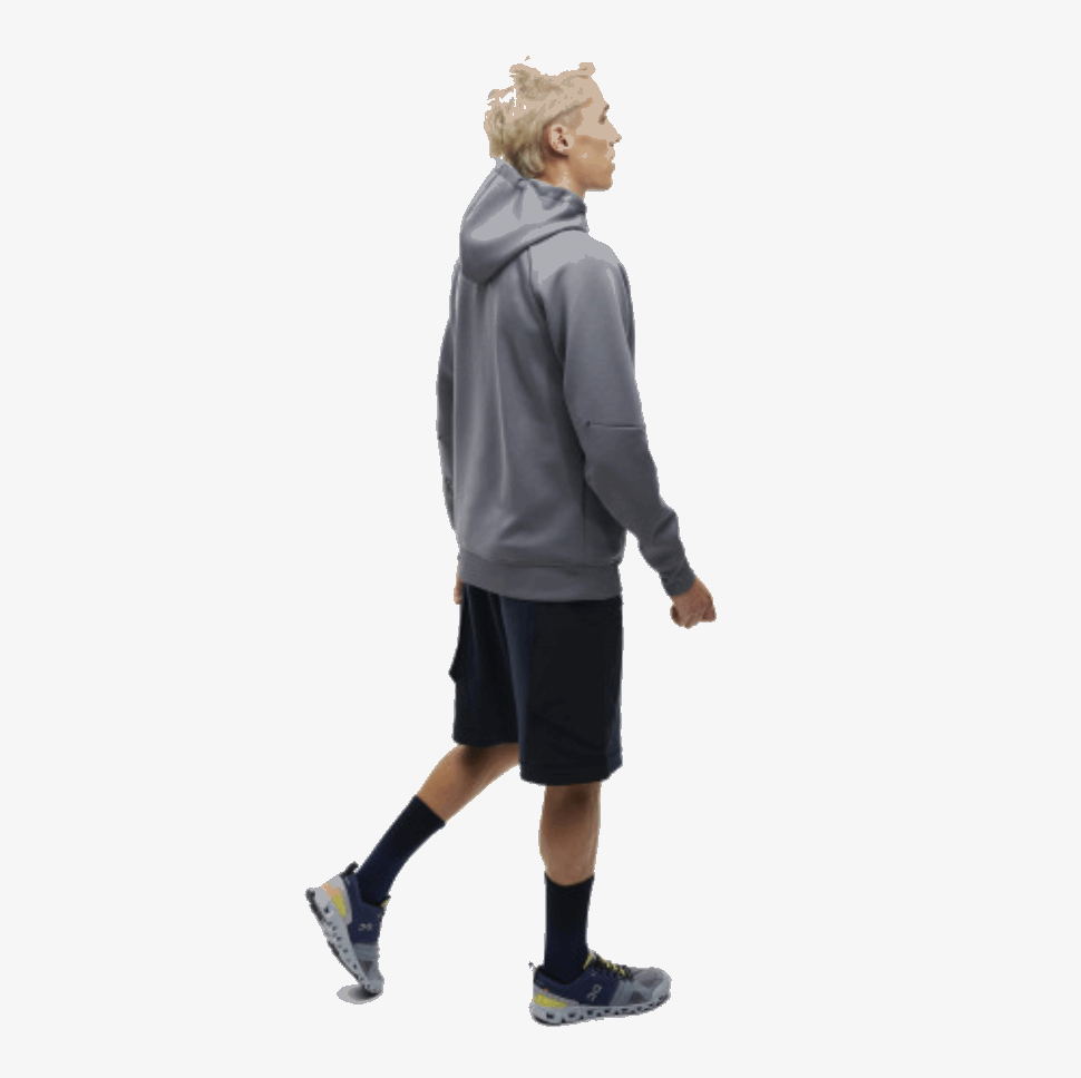 Pantaloncini Da Movimento Navy-nero Da Corsa
