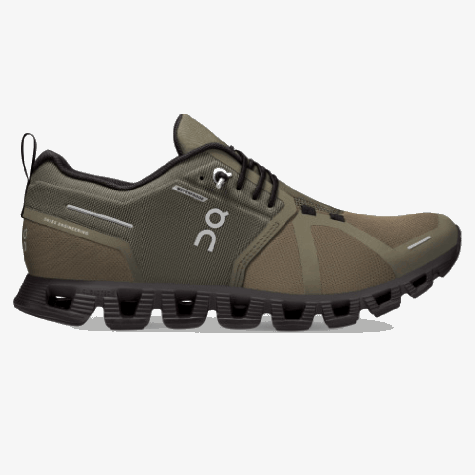Cloud 5 Waterproof Nero Oliva Durante La Corsa