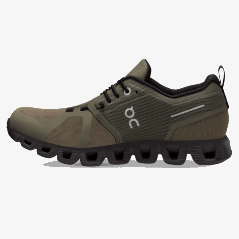 Cloud 5 Waterproof Nero Oliva Durante La Corsa