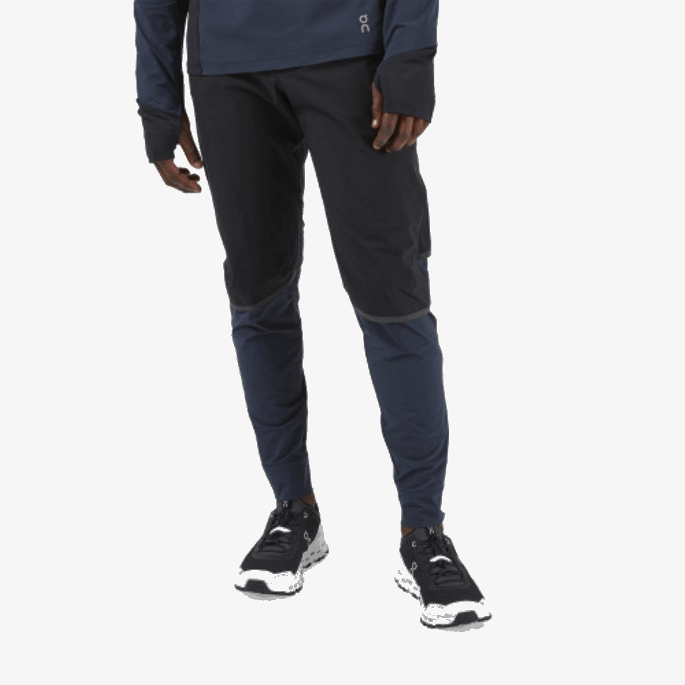 Pantaloni Impermeabili Sul Running Nero-navy