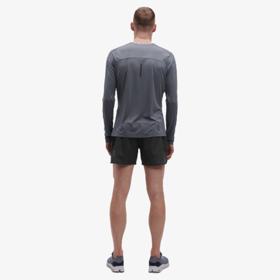 5 Pantaloncini Leggeri Da Running In Denim-nero