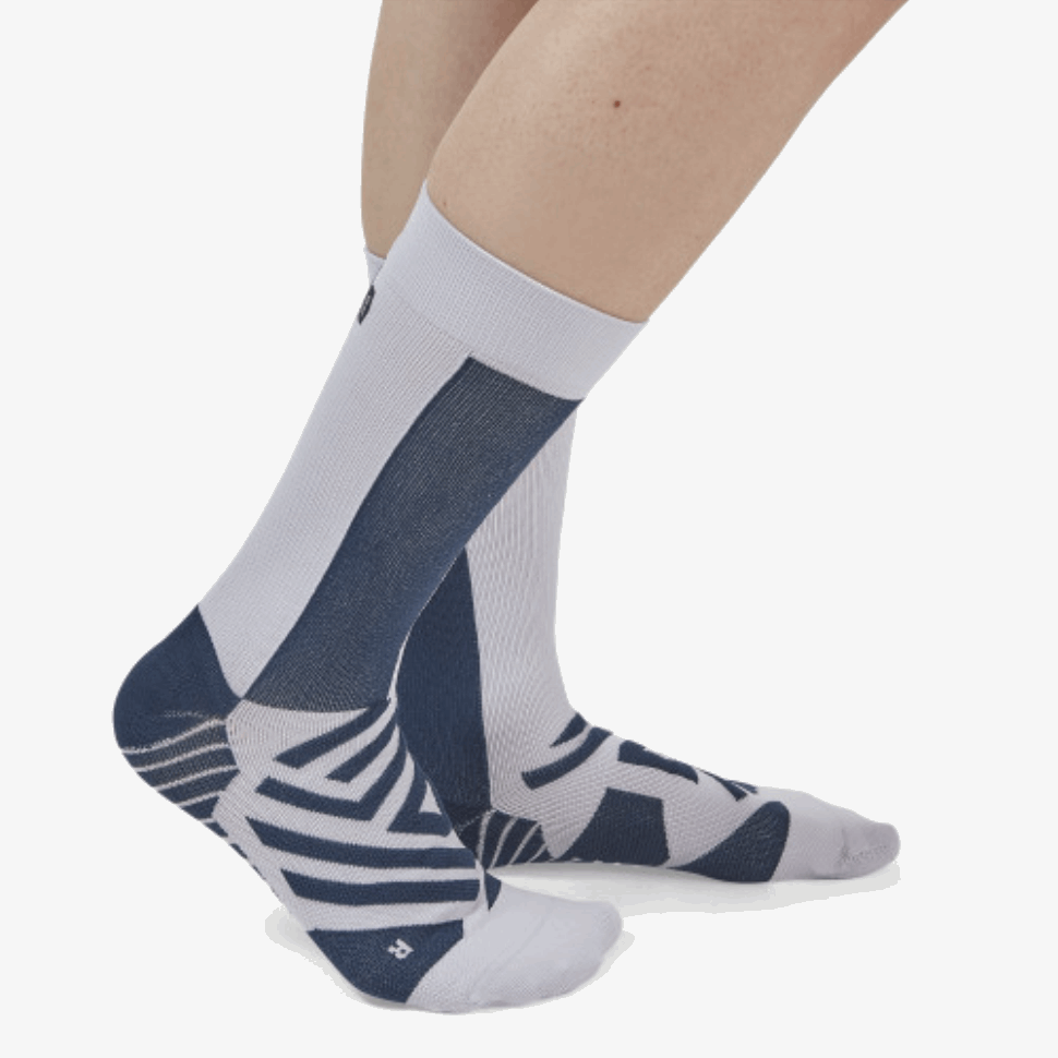Sul Calzino Alto Navy-lilla